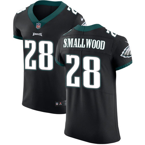 Nike Eagles #28 Wendell Smallwood Black Alternate Men's Stitched NFL Vapor Untouchable Elite Jersey