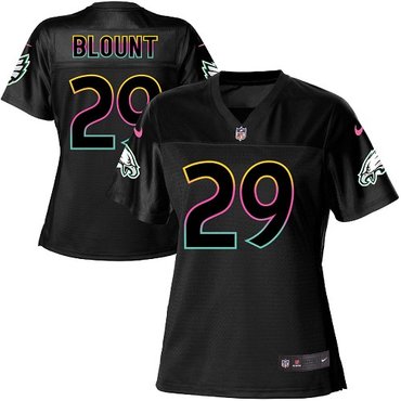 Nike Eagles #29 LeGarrette Blount Black Women's NFL Fashion Game Jersey