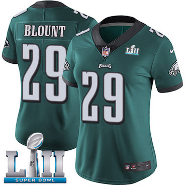 Nike Eagles #29 LeGarrette Blount Midnight Green Team Color Super Bowl LII Women's Stitched NFL Vapor Untouchable Limited Jersey