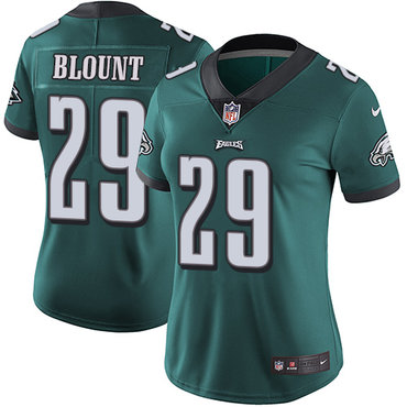 Nike Eagles #29 LeGarrette Blount Midnight Green Team Color Women's Stitched NFL Vapor Untouchable Limited Jersey