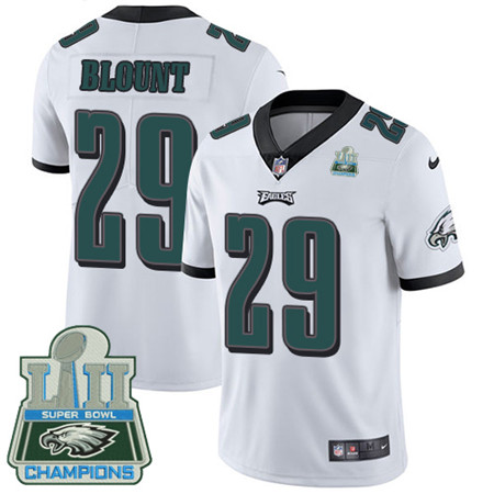 Nike Eagles #29 LeGarrette Blount White Super Bowl LII Champions Youth Stitched NFL Vapor Untouchable Limited Jersey