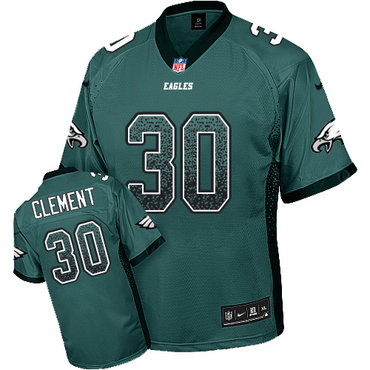 Nike Eagles #30 Corey Clement Midnight Green Team Color Men's Stitched NFL Elite Drift Fashion Jersey