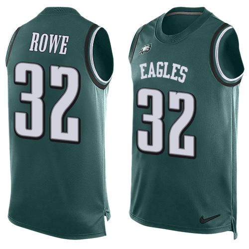 Nike Eagles #32 Eric Rowe Midnight Green Team Color Men's Stitched NFL Limited Tank Top Jersey