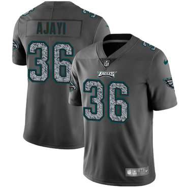 Nike Eagles #36 Jay Ajayi Gray Static Men's Stitched NFL Vapor Untouchable Limited Jersey