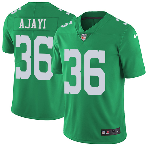 Nike Eagles #36 Jay Ajayi Green Men's Stitched NFL Limited Rush Jersey