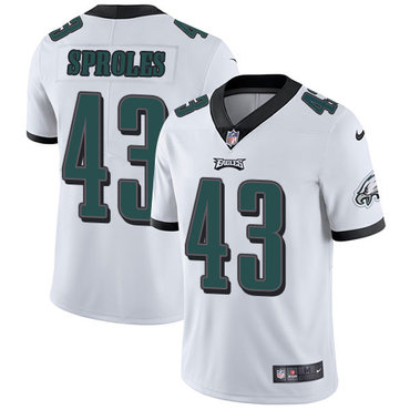 Nike Eagles #43 Darren Sproles White Men's Stitched NFL Vapor Untouchable Limited Jersey