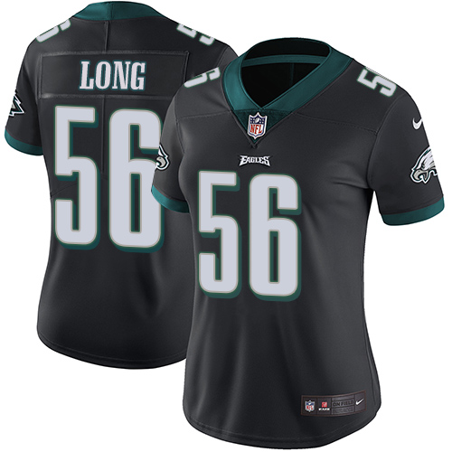 Nike Eagles #56 Chris Long Black Alternate Women's Stitched NFL Vapor Untouchable Limited Jersey
