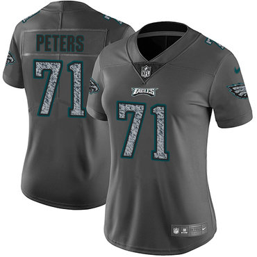 Nike Eagles #71 Jason Peters Gray Static Women's NFL Vapor Untouchable Game Jersey