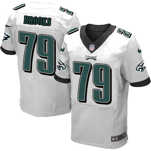 Nike Eagles #79 Brandon Brooks White Men's Stitched NFL New Elite Jersey