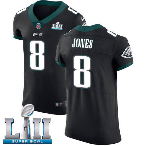 Nike Eagles #8 Donnie Jones Black Alternate Super Bowl LII Men's Stitched NFL Vapor Untouchable Elite Jersey