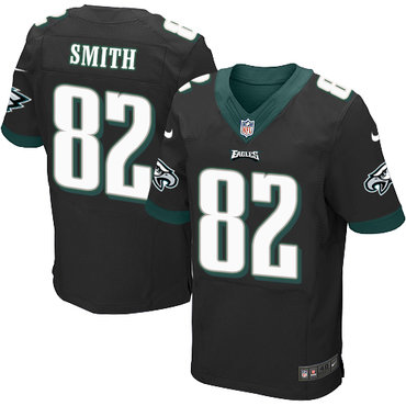 Nike Eagles #82 Torrey Smith Black Alternate Men's Stitched NFL New Elite Jersey