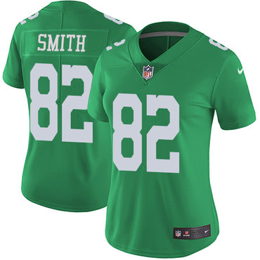 Nike Eagles #82 Torrey Smith Green Women's Stitched NFL Limited Rush Jersey
