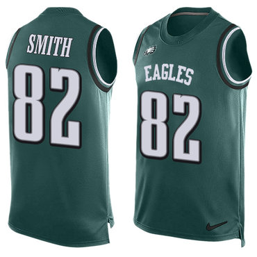 Nike Eagles #82 Torrey Smith Midnight Green Team Color Men's Stitched NFL Limited Tank Top Jersey