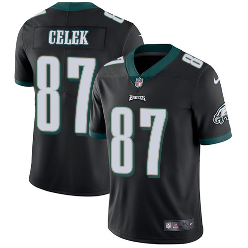 Nike Eagles #87 Brent Celek Black Alternate Men's Stitched NFL Vapor Untouchable Limited Jersey