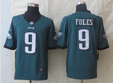 Nike Eagles #9 Nick Foles Midnight Green Team Color NFL Game Jersey