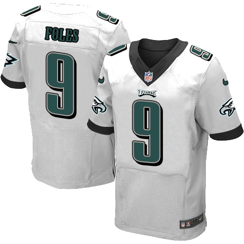Nike Eagles #9 Nick Foles White Men's Stitched NFL New Elite Jersey