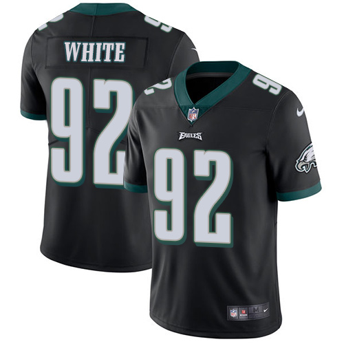Nike Eagles #92 Reggie White Black Alternate Men's Stitched NFL Vapor Untouchable Limited Jersey