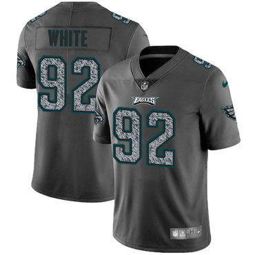 Nike Eagles #92 Reggie White Gray Static Men's NFL Vapor Untouchable Game Jersey