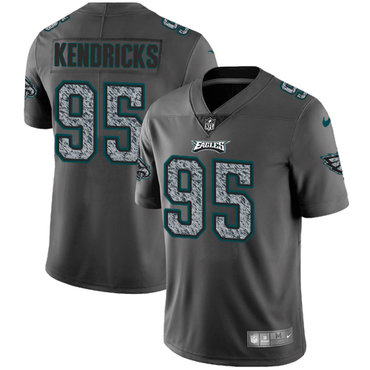 Nike Eagles #95 Mychal Kendricks Gray Static Men's Stitched NFL Vapor Untouchable Limited Jersey