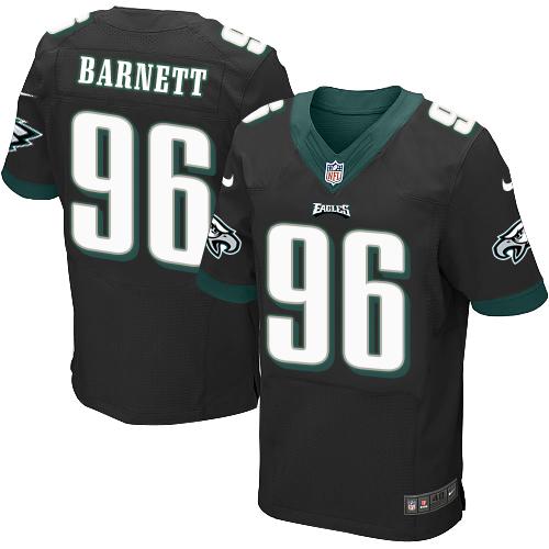 Nike Eagles #96 Derek Barnett Black Alternate Men's Stitched NFL New Elite Jersey