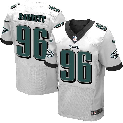 Nike Eagles #96 Derek Barnett White Men's Stitched NFL New Elite Jersey