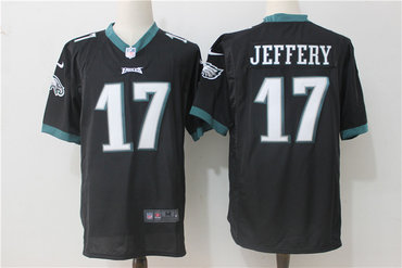 Nike Eagles 17 Alshon Jeffery Black Game Jersey