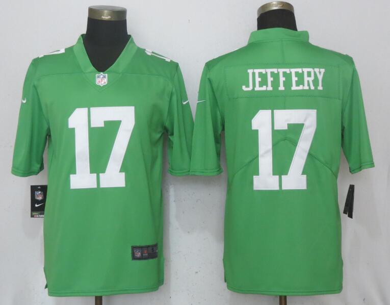 Nike Eagles 17 Alshon Jeffery Green 2017 Vapor Untouchable Player Limited Jersey
