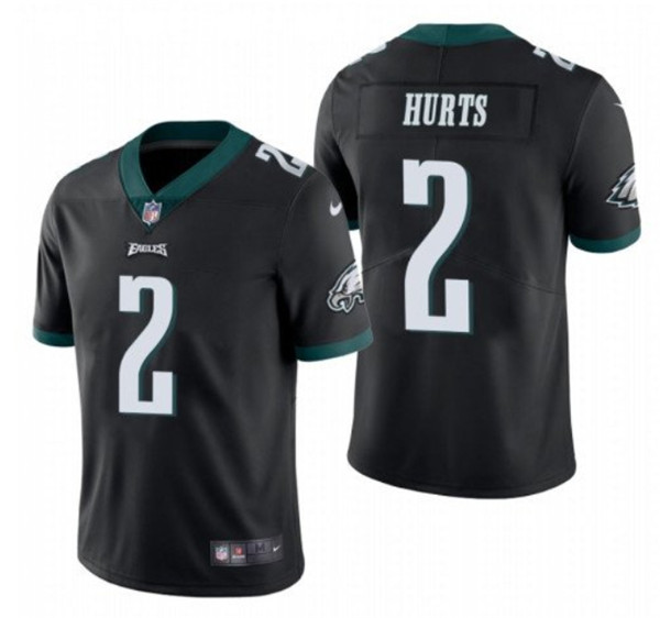 Nike Eagles 2 Jalen Hurts Black 2020 NFL Draft First Round Pick Vapor Untouchable Limited Jersey
