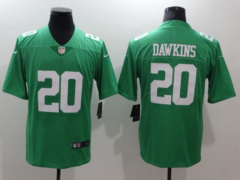 Nike Eagles 20 Brian Dawkins Green Throwback Vapor Untouchable Player Limited Jersey