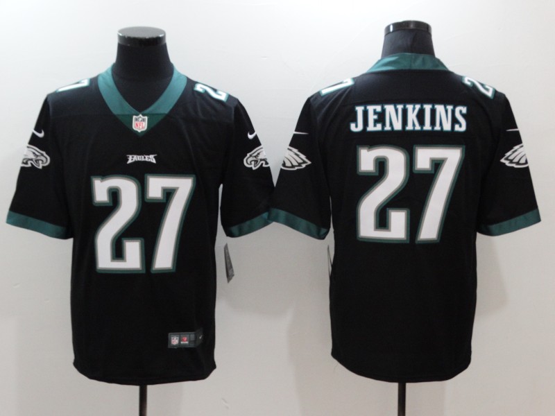 Nike Eagles 27 Malcolm Jenkins Black Vapor Untouchable Player Limited Jersey