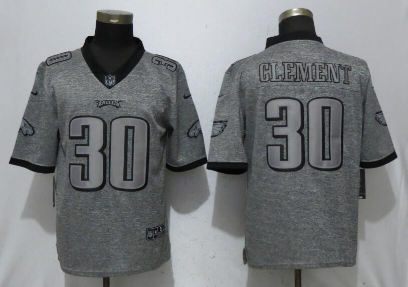 Nike Eagles 30 Corey Clement Gray Gridiron Gray Vapor Untouchable Limited Jersey