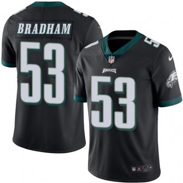 Nike Eagles 53 Nigel Bradham Black Vapor Untouchable Player Limited Jersey
