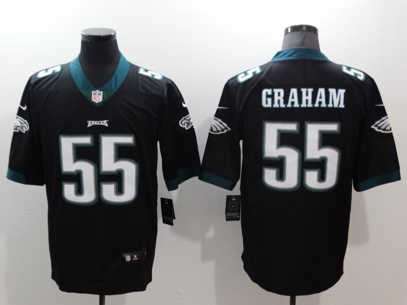 Nike Eagles 55 Brandon Graham Black Vapor Untouchable Player Limited Jersey