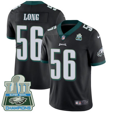 Nike Eagles 56 Chris Long Black 2018 Super Bowl Champions Vapor Untouchable Player Limited Jersey