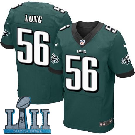 Nike Eagles 56 Chris Long Green 2018 Super Bowl LII Elite Jersey