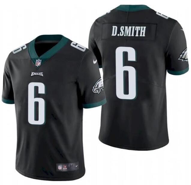 Nike Eagles 6 DeVonta Smith Black 2021 Draft Vapor Limited Jersey