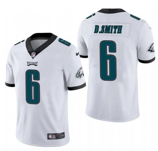 Nike Eagles 6 DeVonta Smith White 2021 Draft Vapor Limited Jersey