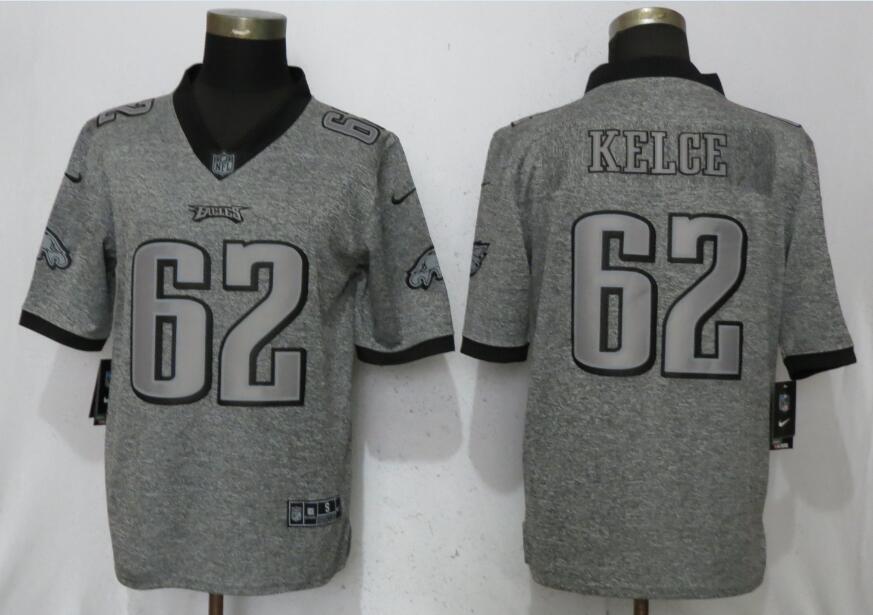 Nike Eagles 62 Jason Kelce Gray Gridiron Gray Vapor Untouchable Limited Jersey
