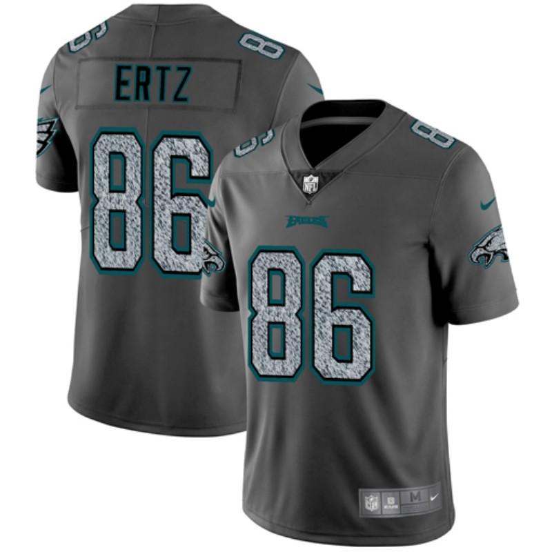 Nike Eagles 86 Zach Ertz Gray Camo Vapor Untouchable Limited Jersey