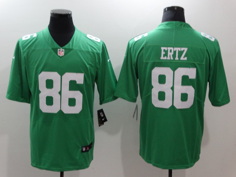 Nike Eagles 86 Zach Ertz Green Throwback Vapor Untouchable Player Limited Jersey