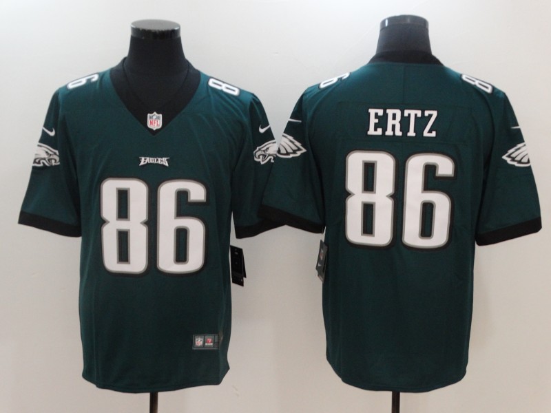 Nike Eagles 86 Zach Ertz Green Vapor Untouchable Player Limited Jersey