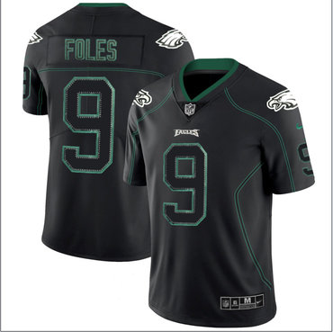 Nike Eagles 9 Nick Foles Black Shadow Legend Limited Jersey