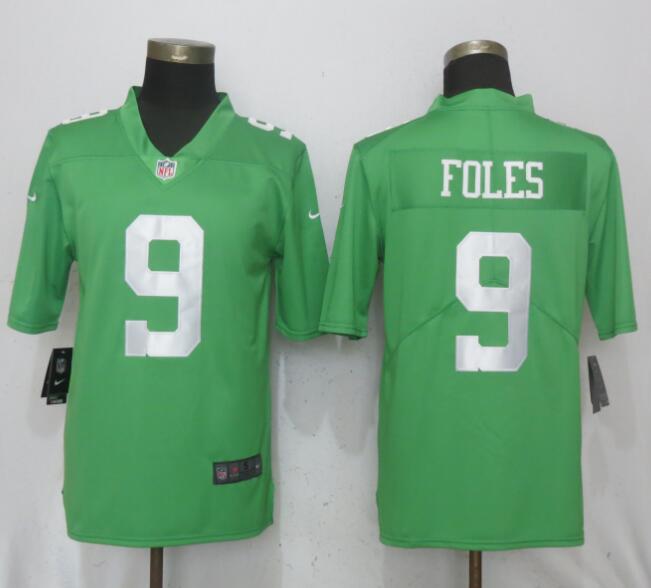 Nike Eagles 9 Nick Foles Green 2017 Vapor Untouchable Player Limited Jersey