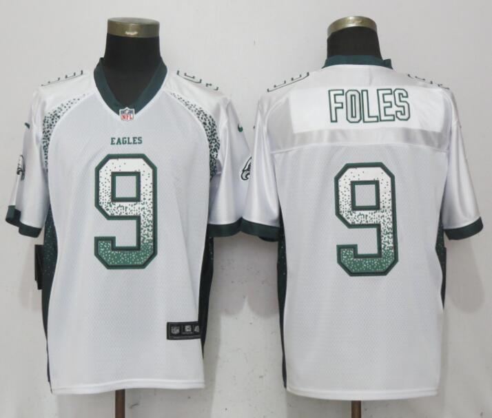 Nike Eagles 9 Nick Foles White Drift Fashion Elite Jersey