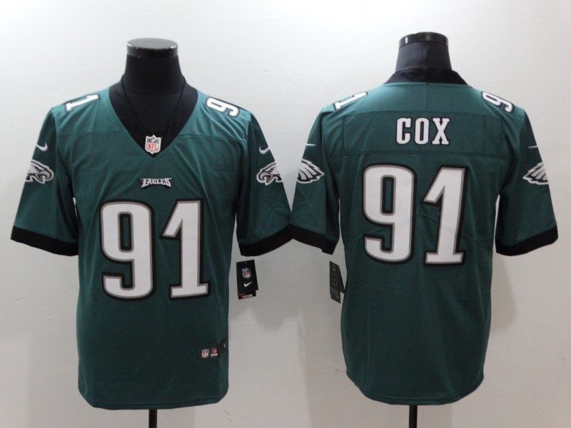 Nike Eagles 91 Fletcher Cox Green Vapor Untouchable Player Limited Jersey