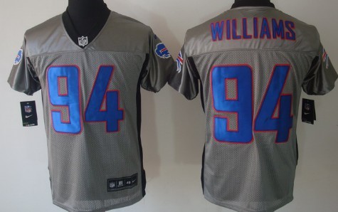 Nike Elite Jersey Buffalo Bills #94 Mario Williams Gray Stitched