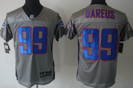 Nike Elite Jersey Buffalo Bills #99 Marcell Dareus Gray