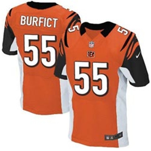 Nike Elite Jersey Cincinnati Bengals #55 Vontaze Burfict Team Color Orange