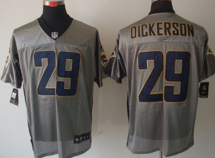 Nike Elite Jersey St. Louis Rams Retired Player #29 Eric Dickerson Gray