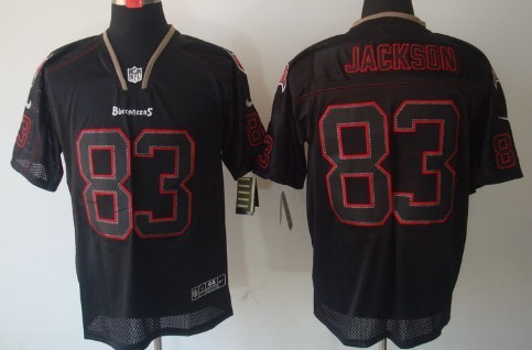Nike Elite Jersey Tampa Bay Buccaneers #83 Vincent Jackson Lights Out Black